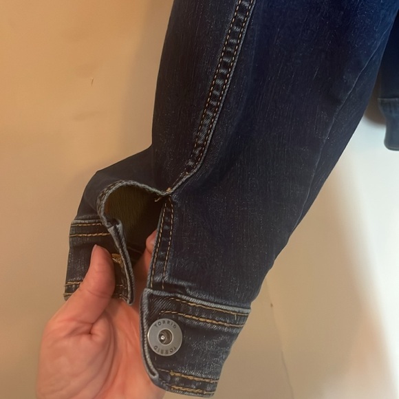 Torrid Dark Blue Denim Jacket size 3 excellent condition preowned - Picture 8 of 10